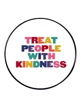 Treat People With Kindness Enameled Pin NEW